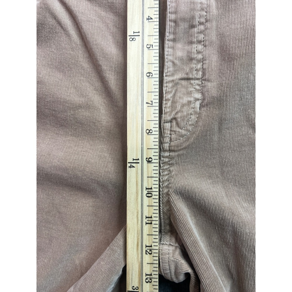 Talbots Womens 16 Tan Beige Corduroy High Waist Straight Leg Pants Classic - Picture 8 of 11